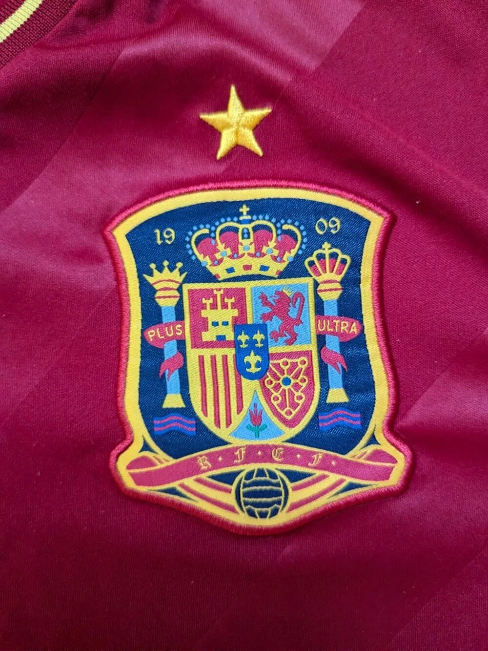 VINTAGE! Spain 2012 Home Jersey Red ClimaCool (Mens Large) ADIDAS X10937